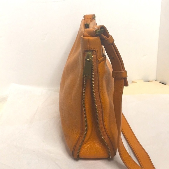 Fossil Preston Leather crossbody In orange - Picture 5 of 14